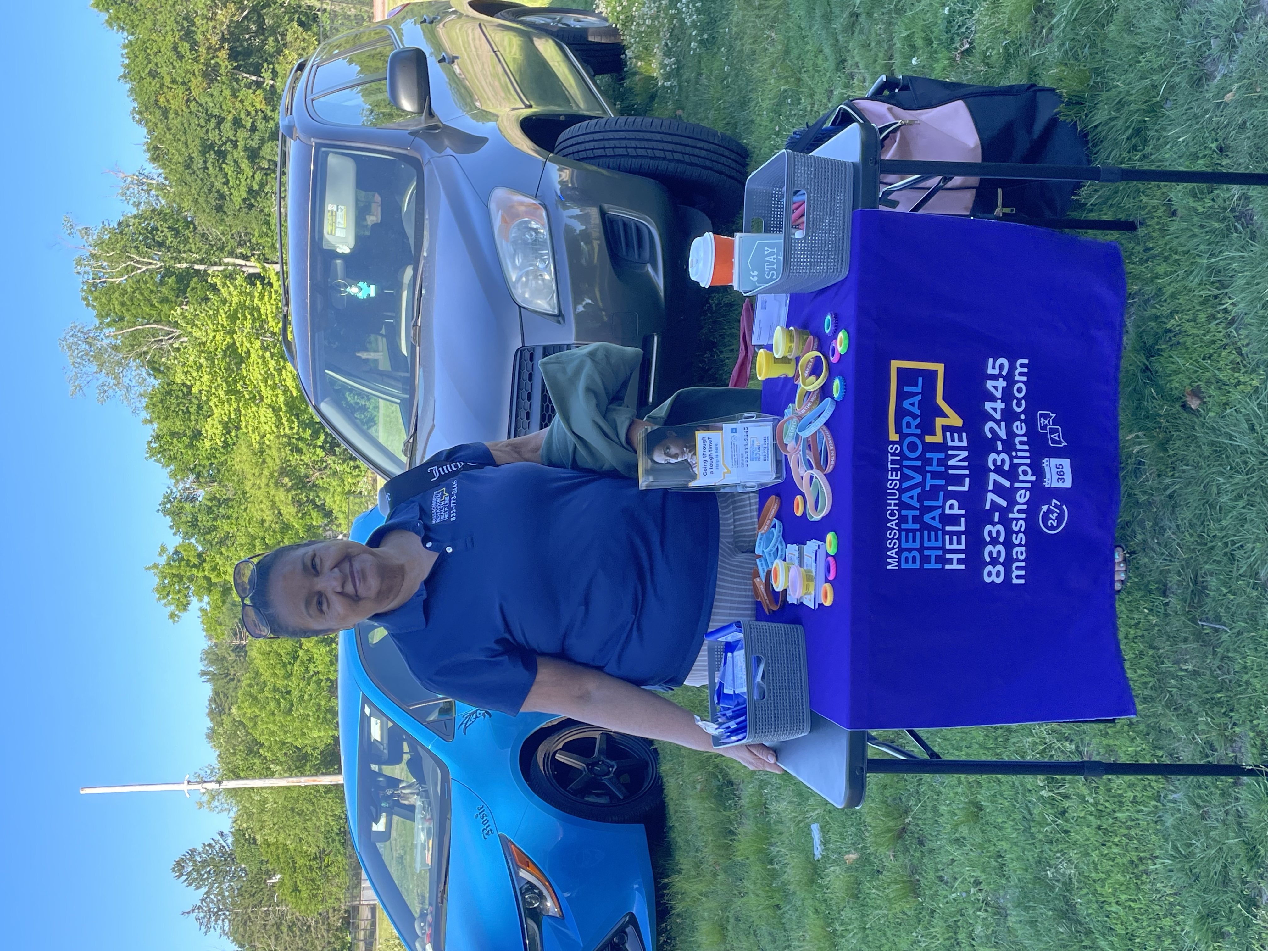 Massachusetts Behavioral Health Help Line booth