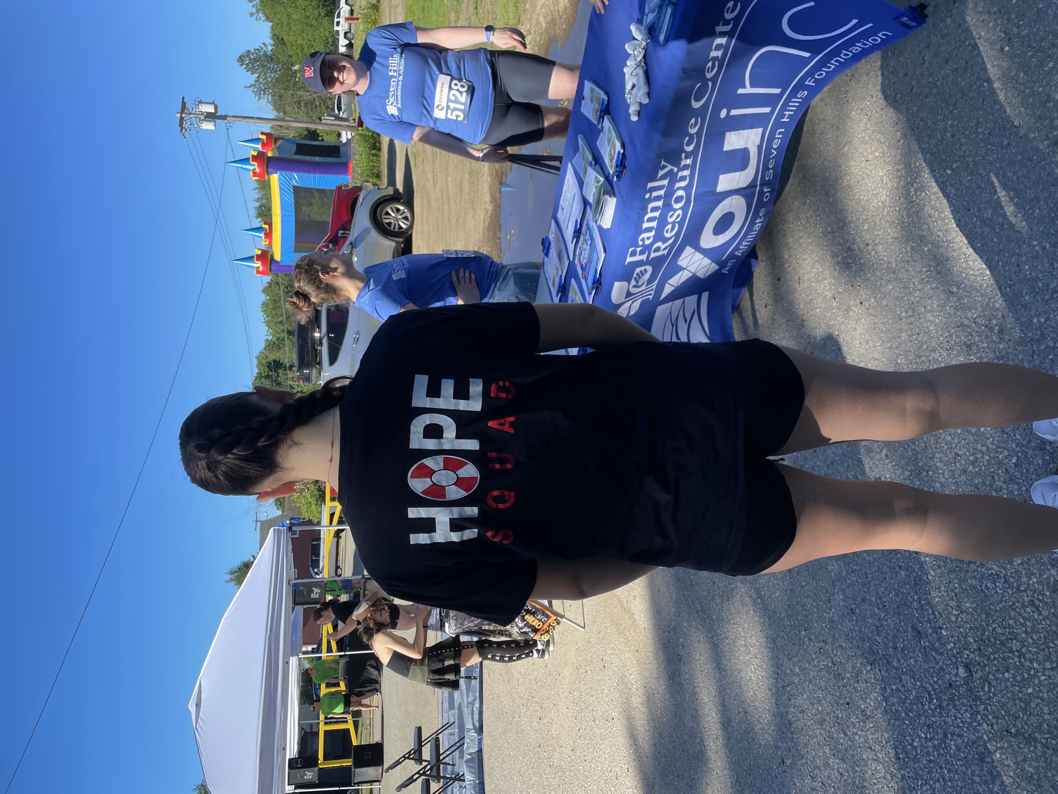 Hope Squad shirt at the Seven Hills YOUinc booth
