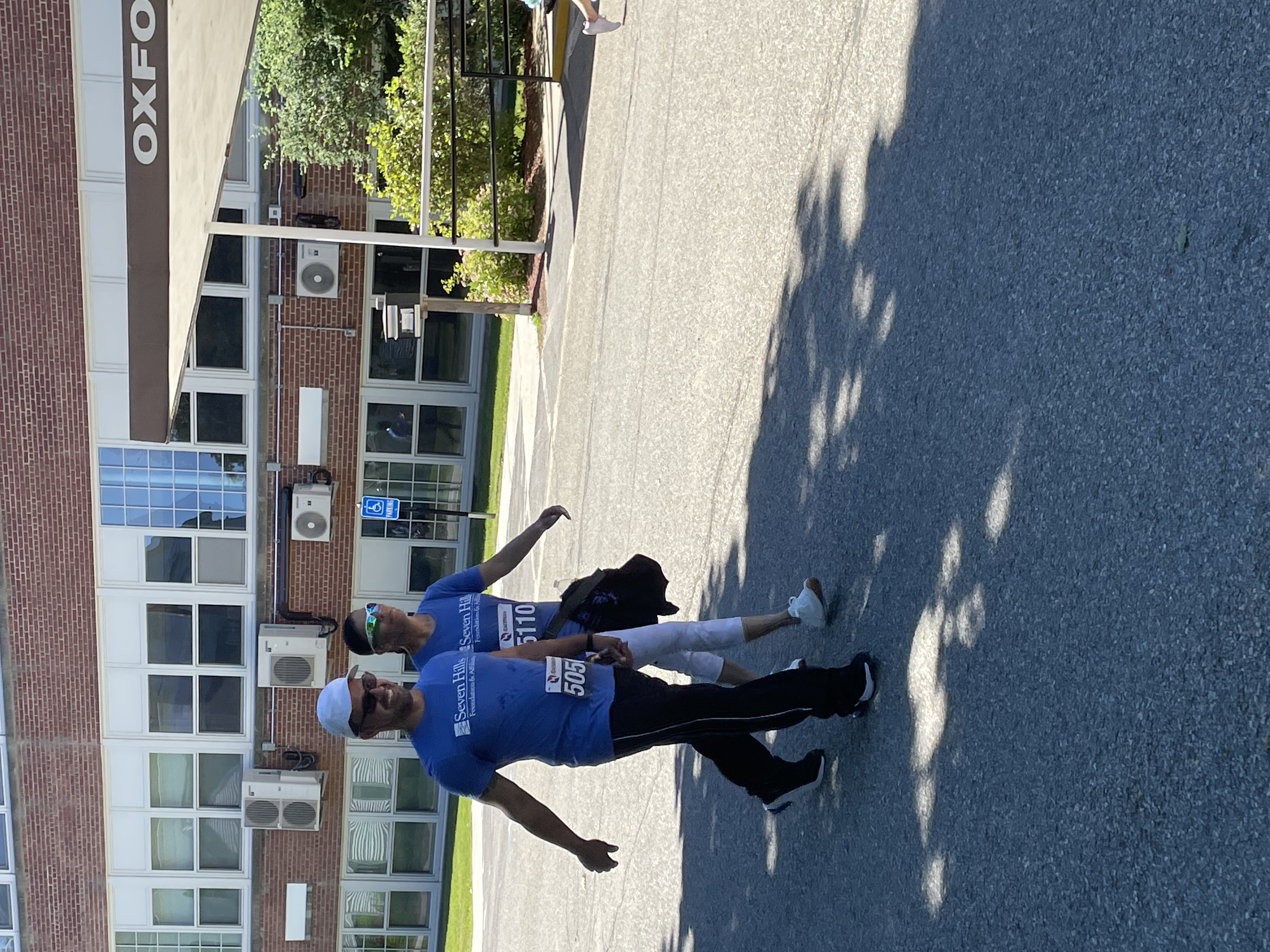 Runners walking at the Oxford Community Center